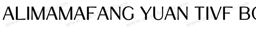 AlimamaFang Yuan TiVF BoldRound字体转换